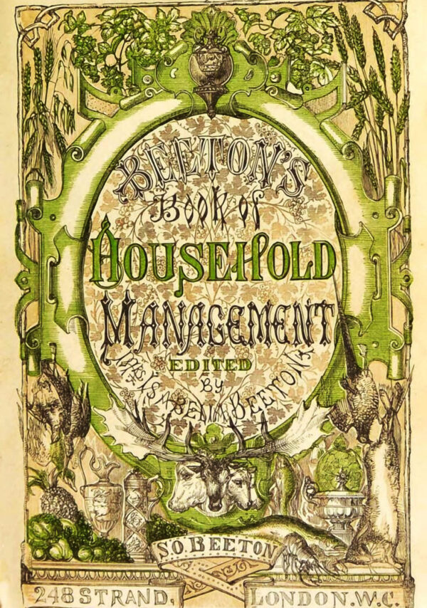 Mrs Beetons Famous Cookbook Cover - The Book of Household Management Poster Print