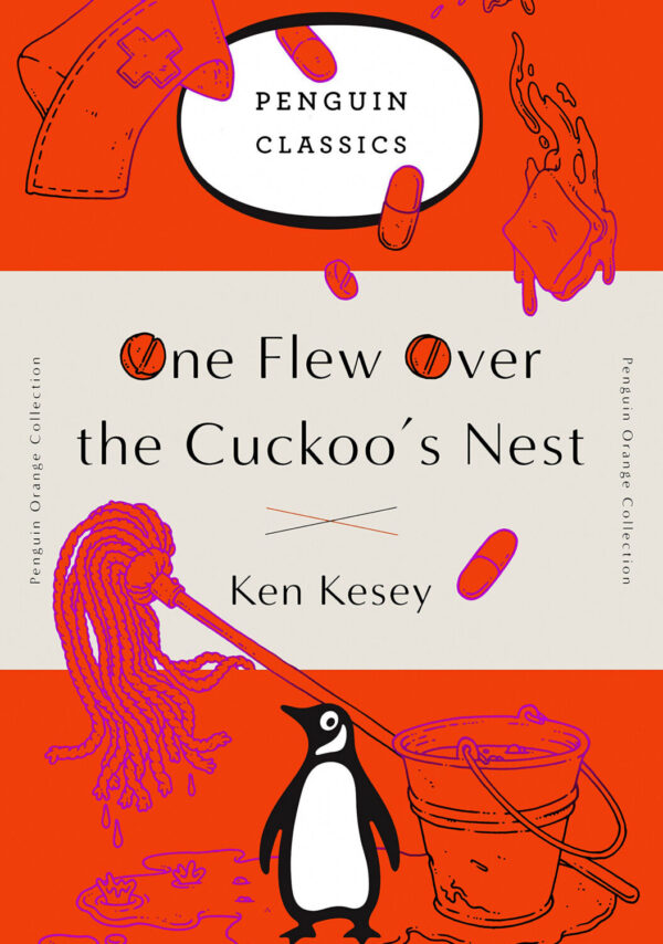 One Flew Over the Cuckoo's Nest by Ken Kesey - Book Cover Poster