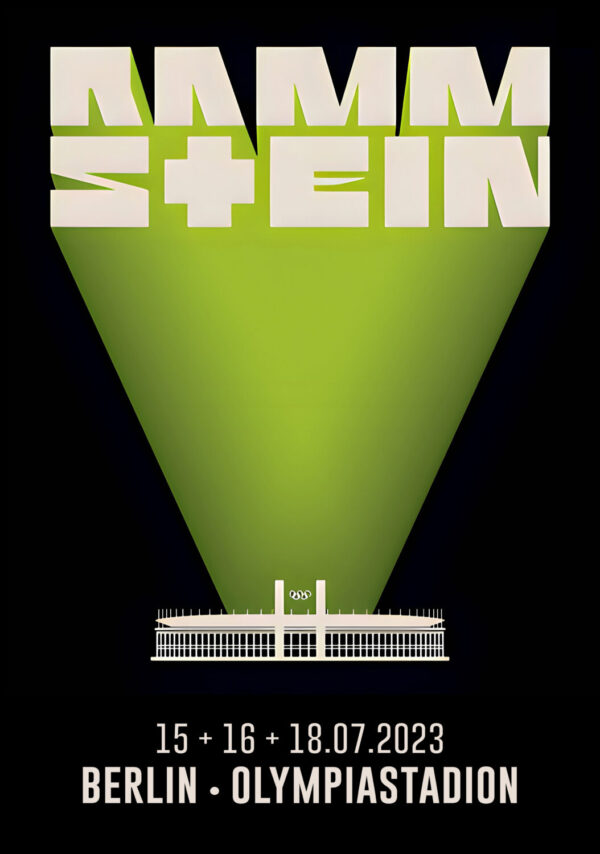 RAMMSTEIN Europe 2023 Stadium Tour: Germany, Berlin, Olympiastadion Poster Print