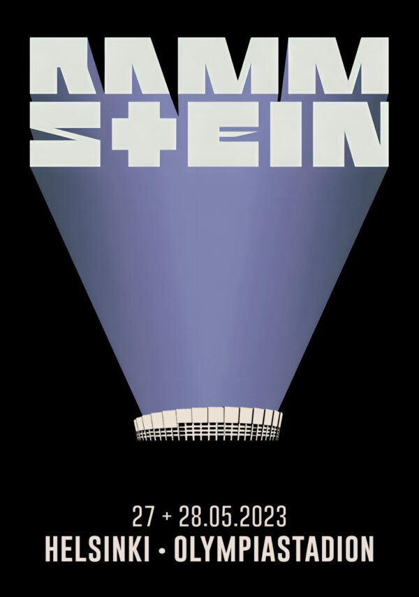 RAMMSTEIN Europe 2023 Stadium Tour: Finland, Helsinki, Olympiastadion Poster Print