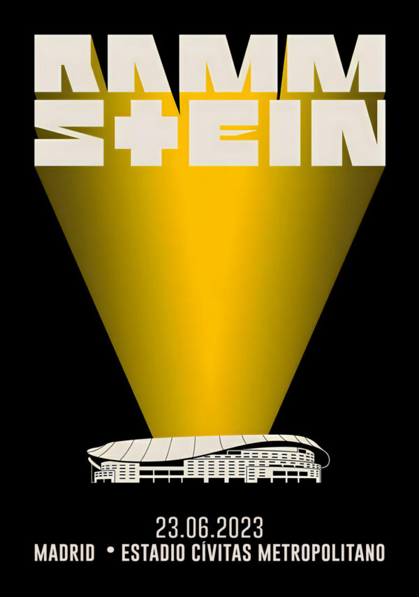 RAMMSTEIN Europe 2023 Stadium Tour: Spain, Madrid, Estadio Cívitas Poster Print