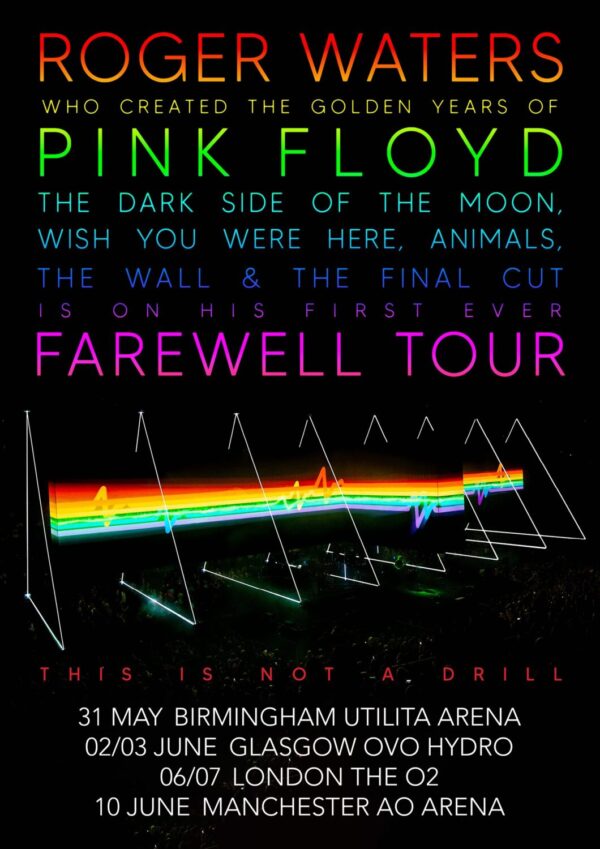 ROGER WATERS This is Not a Drill 2023 UK Tour Poster Print