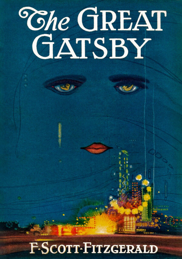 The Great Gatsby - Book Cover Poster - F. Scott Fitzgerald Poster Print