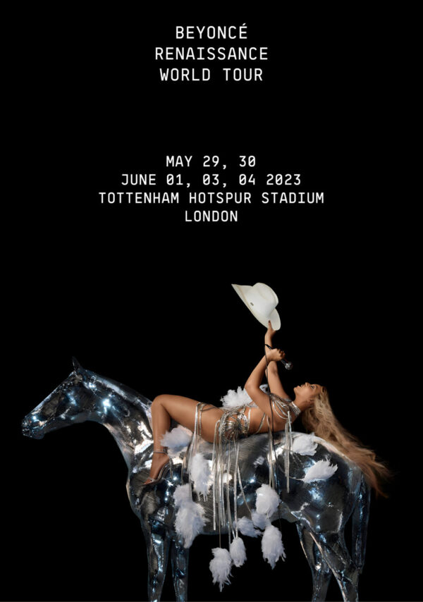 BEYONCÉ Renaissance 2023 World Tour: London, UK @ Tottenham Hotspur Stadium Poster Print
