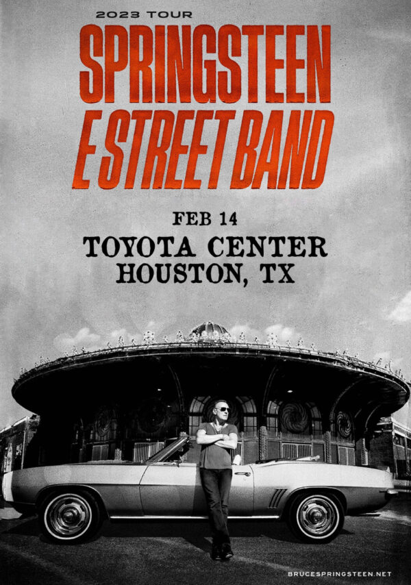 BRUCE SPRINGSTEEN & E Street Band 2023 World Tour: Houston, TX - Toyota Center Poster Print