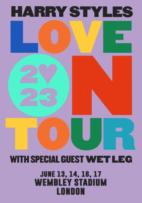 HARRY STYLES Love On Tour 2023: Wembley Stadium, London Tour Poster Print