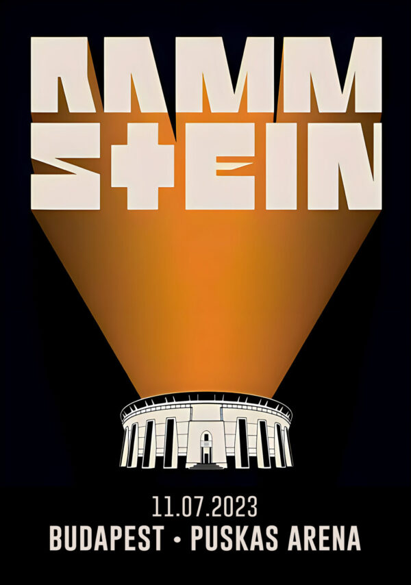 RAMMSTEIN Europe 2023 Stadium Tour: Hungary, Budapest, Puskás Aréna Poster Print