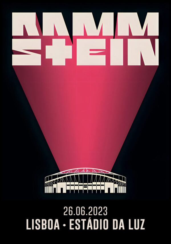 RAMMSTEIN Europe 2023 Stadium Tour: Portugal, Lisbon, Estádio Da Luz Poster Print