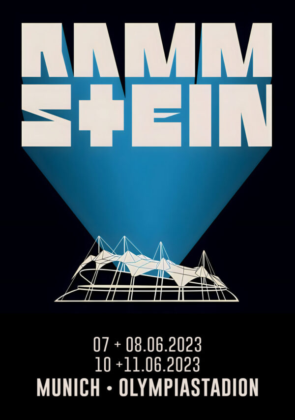 RAMMSTEIN Europe 2023 Stadium Tour: Germany, Munich, Olympiastadion Poster Print