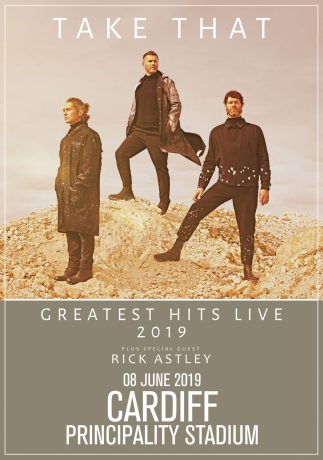 TAKE THAT Greatest Hits Tour 2019: CARDIFF Principality Stadium Poster Print