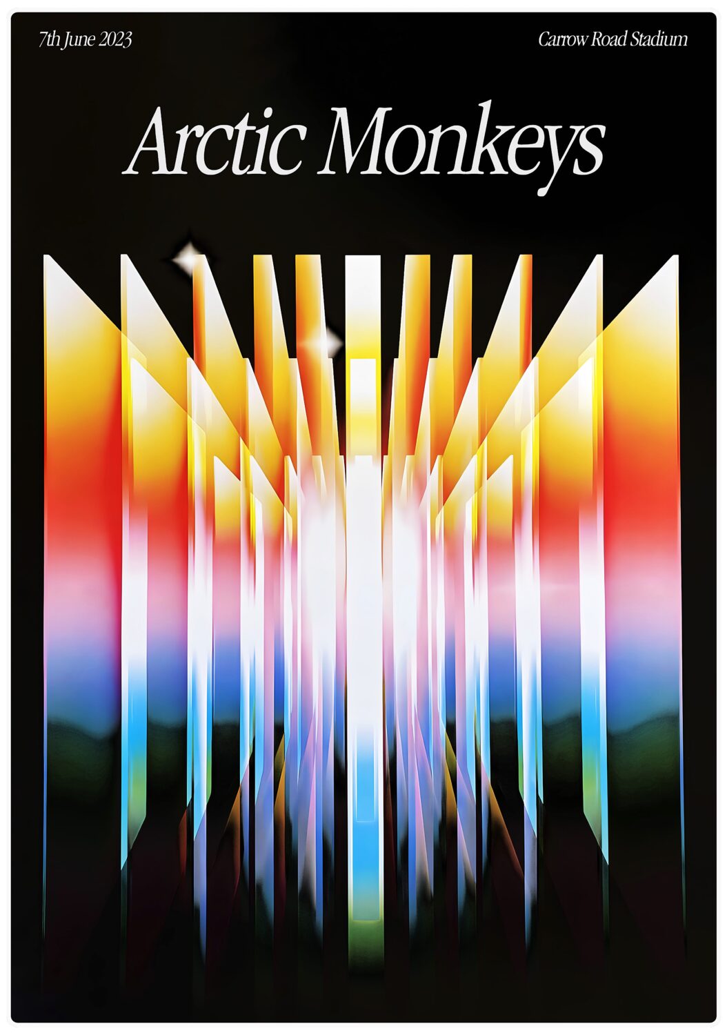 Arctic Monkeys - Norwich Carrow Road Stadium 2023 Tour Poster