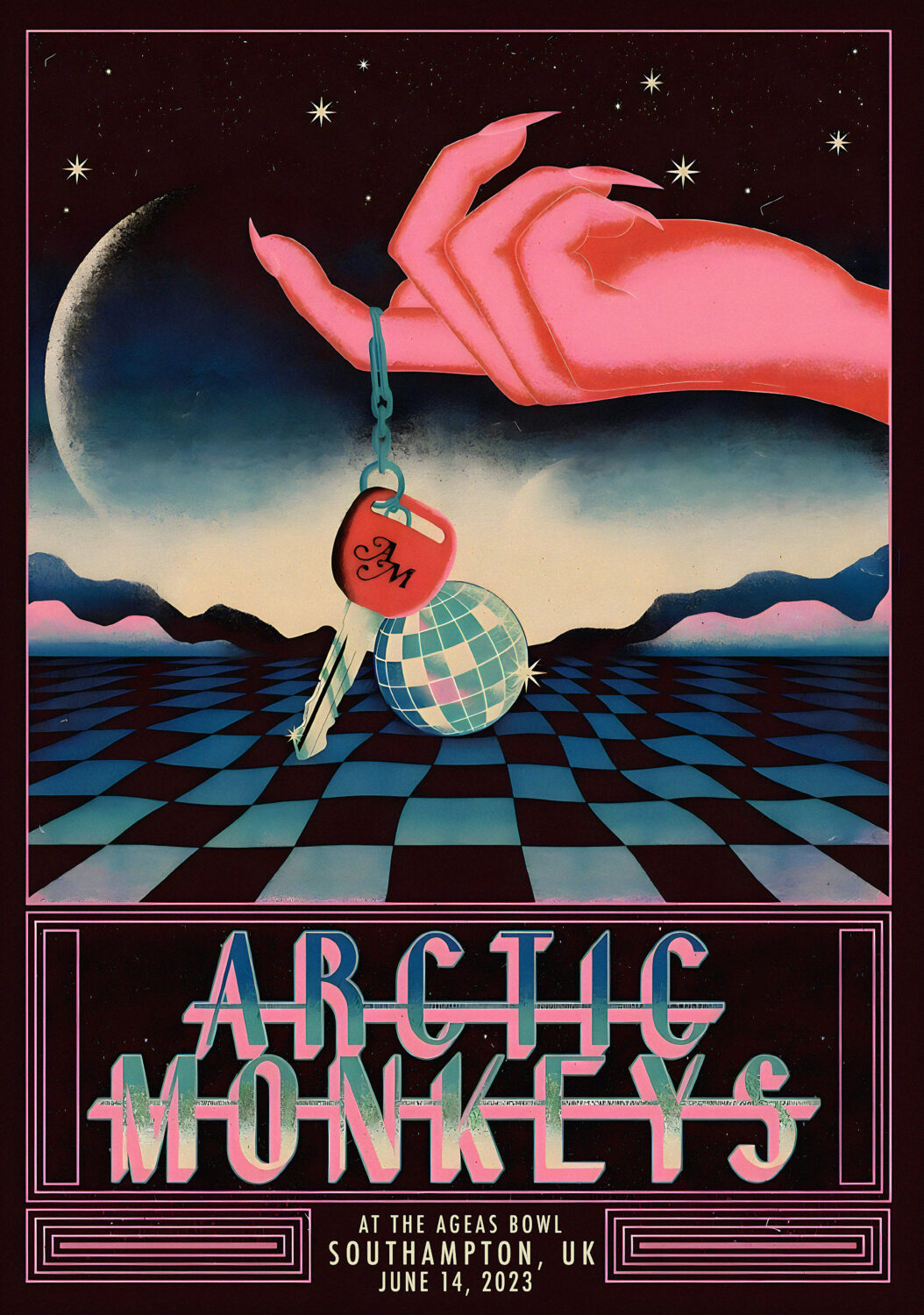 Arctic Monkeys The Car 2023 Tour: Southampton The Ageas Bowl Poster