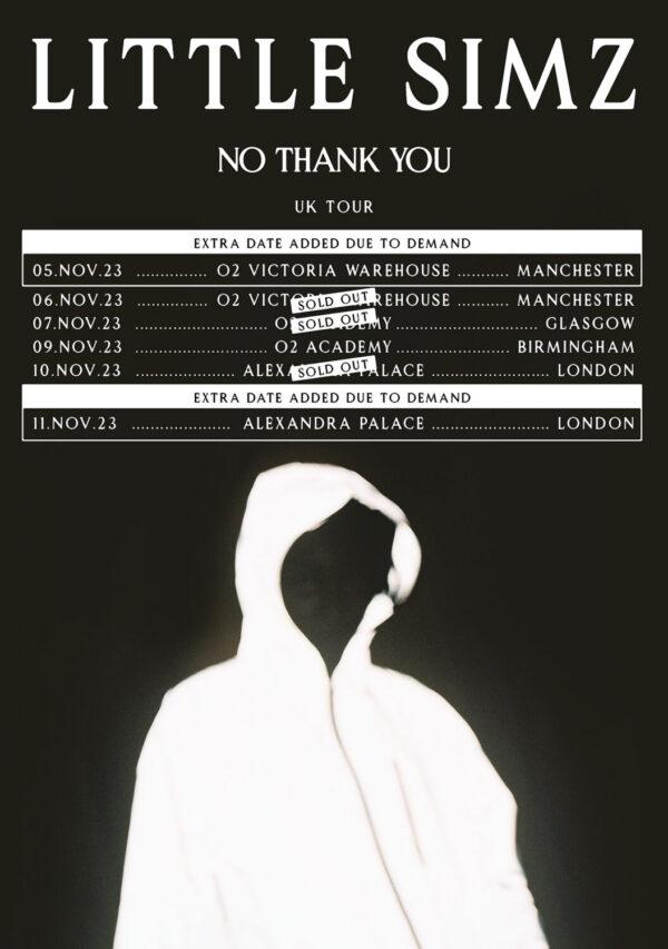 LITTLE SIMZ No Thank You 2023 UK Tour Poster Print