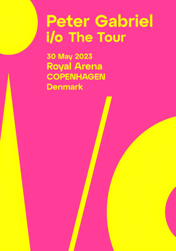 PETER GABRIEL The i/o 2023 European Tour: Copenhagen, Denmark, Royal Arena Poster Print