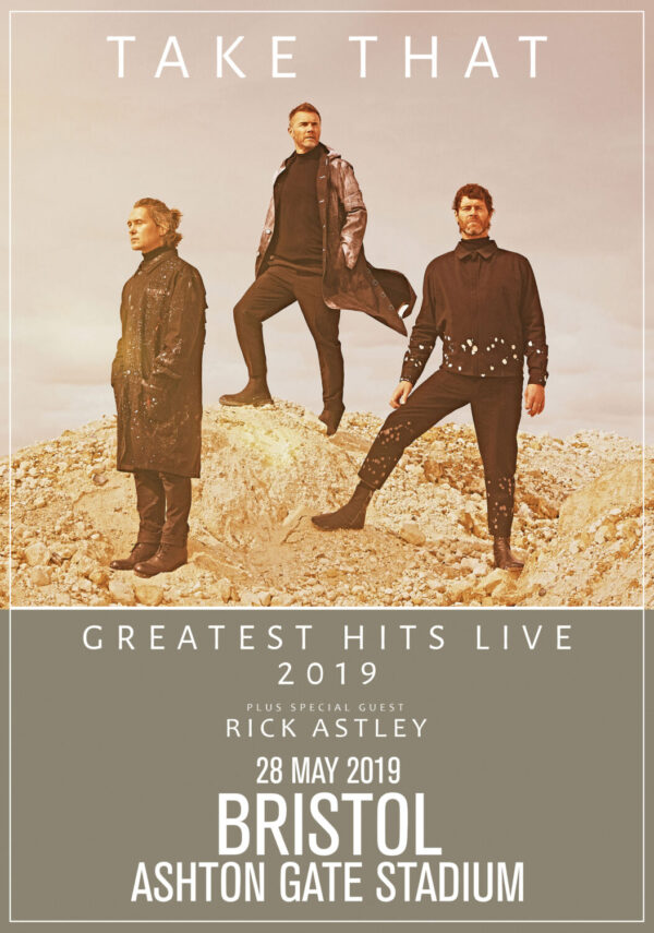 TAKE THAT Greatest Hits Tour 2019: BRISTOL Ashton Gate Poster Print