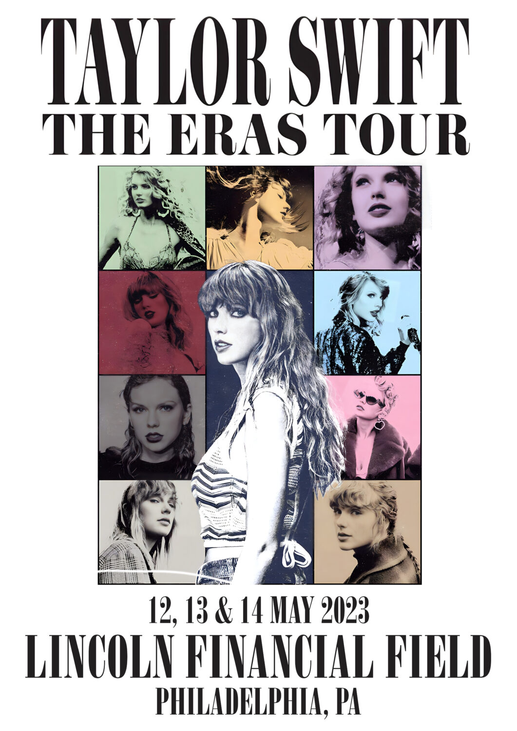 TAYLOR SWIFT The Eras 2023 Stadium Tour: Philadelphia, Poster