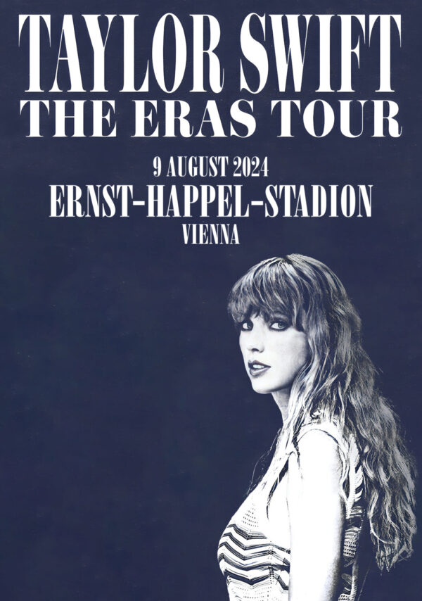 TAYLOR SWIFT Eras Stadium 2024 World Tour Vienna Poster