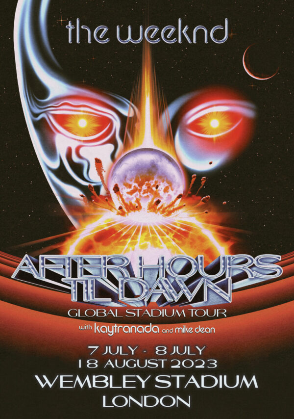 THE WEEKND After Hours Til Dawn 2023 UK Tour: London Wembley Stadium Poster Print