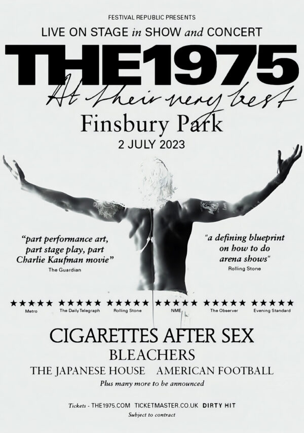 THE 1975 At Their Very Best Tour: London Finsbury Park – 2 July 2023 Poster Print