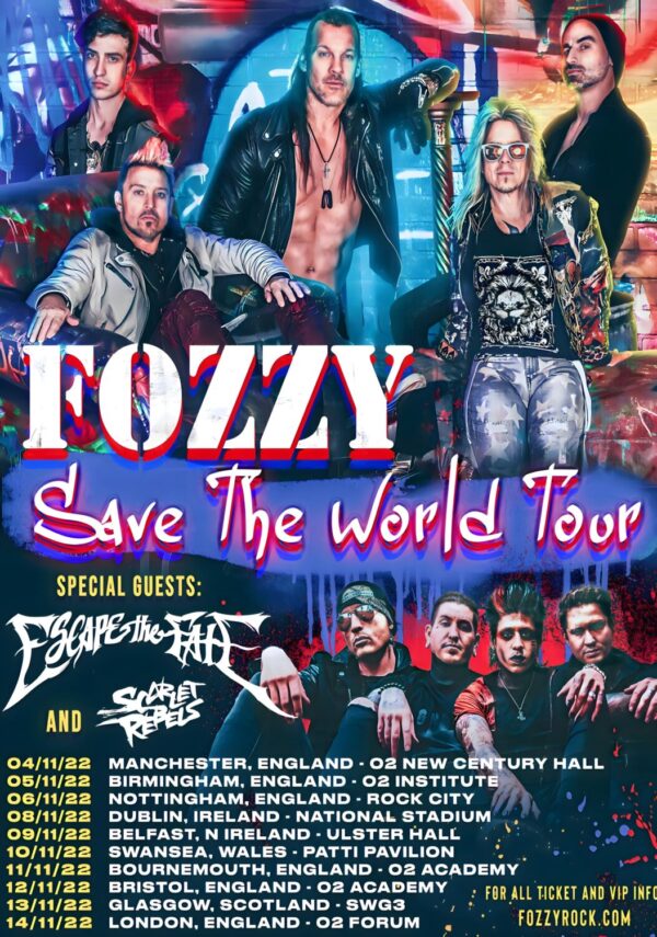 FOZZY Save The World Tour 2022 Poster Print