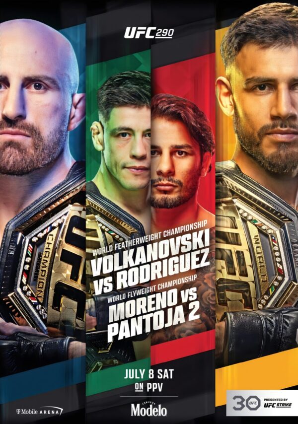 UFC 290 Alexander Volkanovski vs. Yair Rodríguez 2023 Fight Poster Print