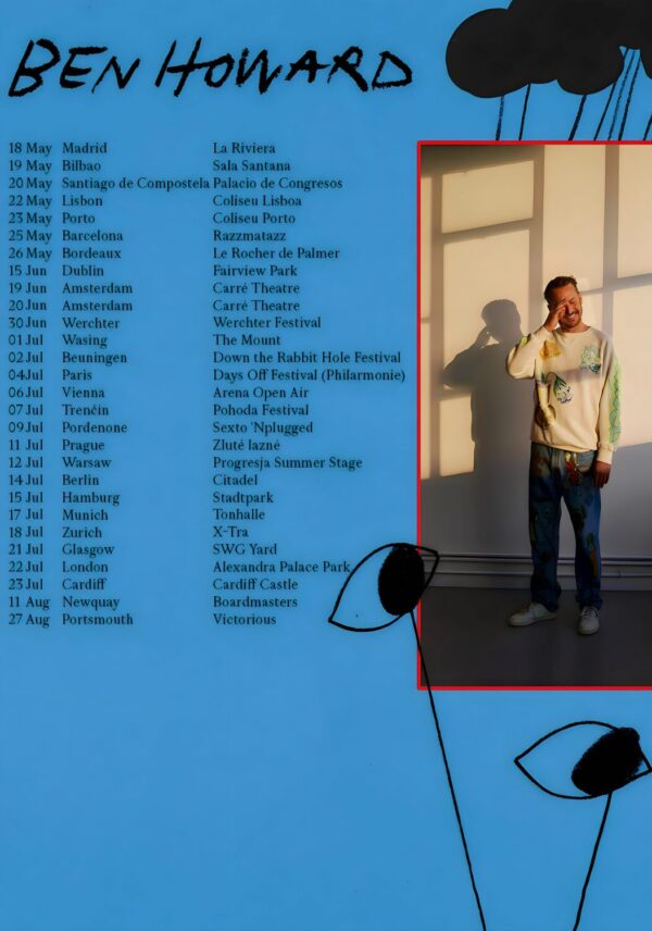 BEN HOWARD Is It? 2023 World Tour Poster Print