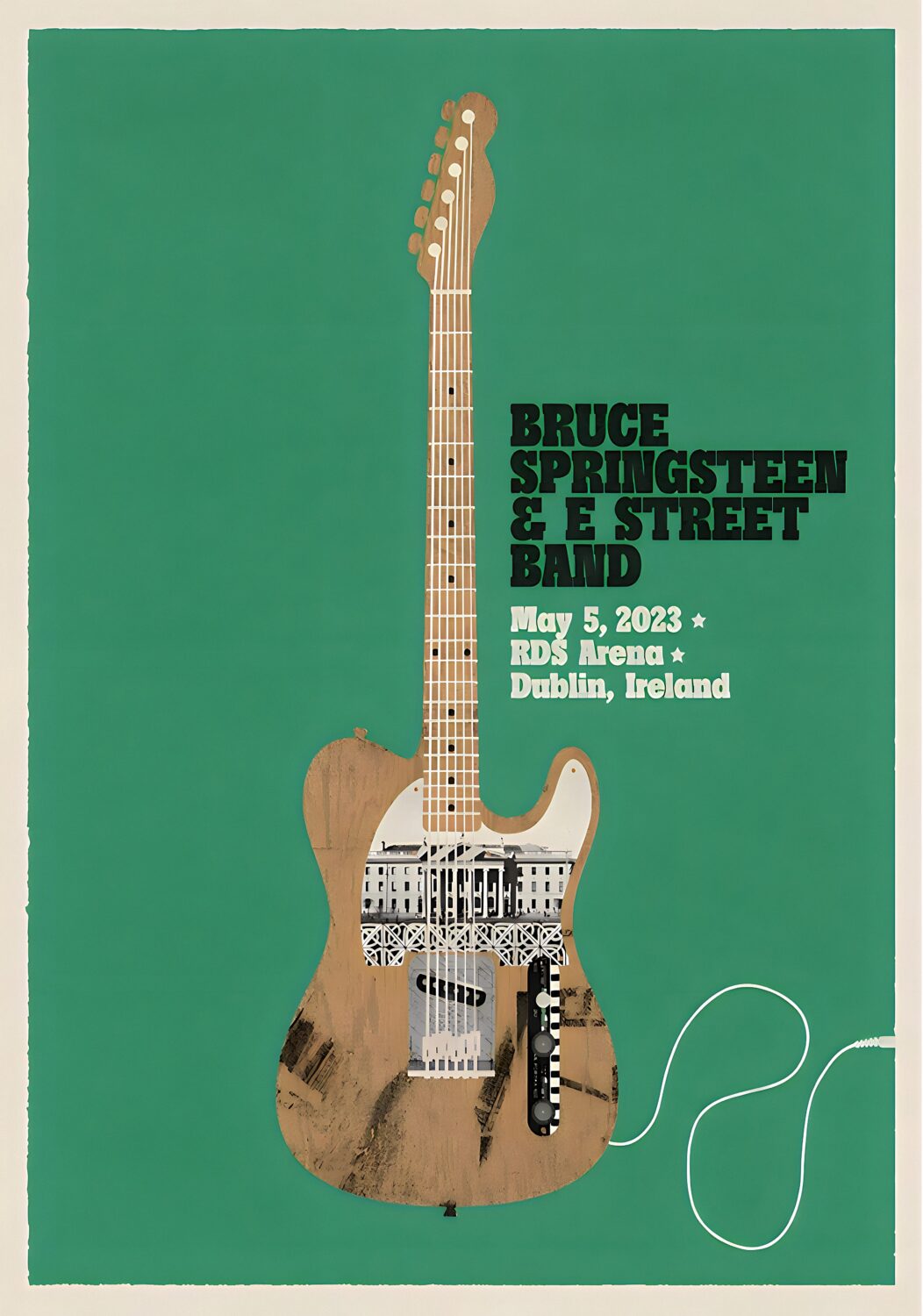 BRUCE SPRINGSTEEN 2023 World Tour DUBLIN Poster