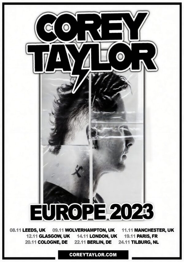 COREY TAYLOR Europe & UK CMFM 2 2023 Tour Poster Print