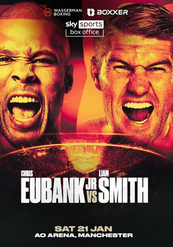 CHRIS EUBANK JR vs. LIAM SMITH Manchester Arena 2023 Boxing Fight Poster Print