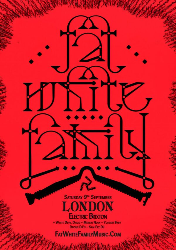 FAT WHITE FAMILY UK Tour 2023: LONDON Electric Brixton Poster Print
