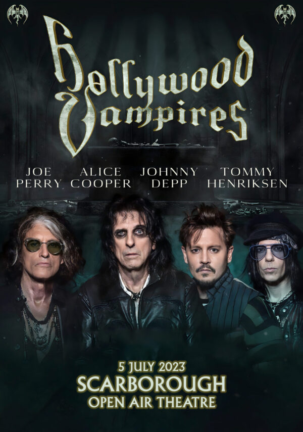 HOLLYWOOD VAMPIRE 2023 UK Tour: SCARBOROUGH Open Air Theatre Poster Print