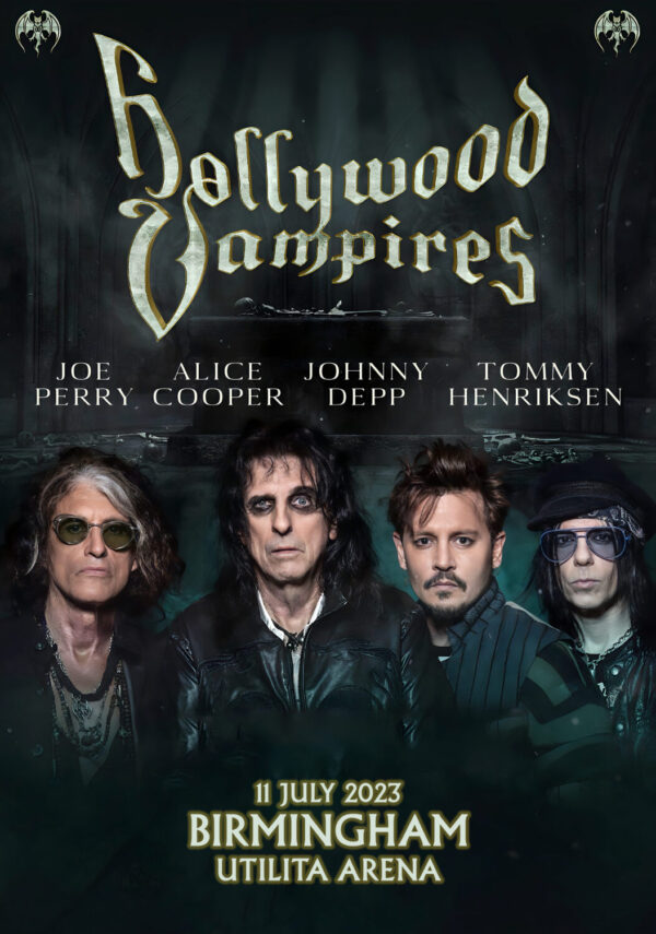 HOLLYWOOD VAMPIRE 2023 UK Tour: BIRMINGHAM Utilita Arena Poster Print