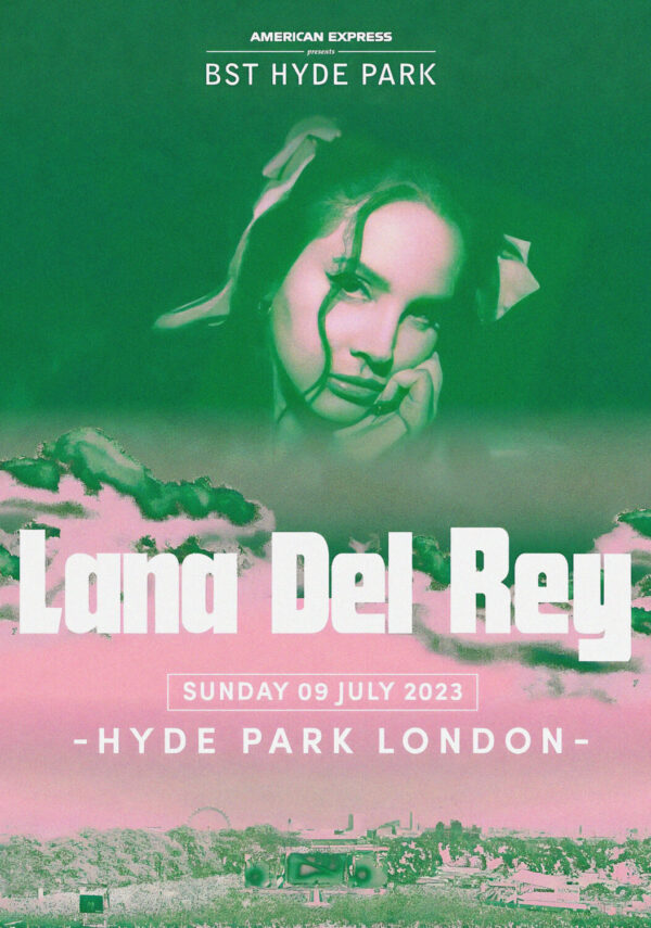 LANA DEL REY Ocean Blvd Tour - BST Hyde Park London - 9 July 2023 Poster Print