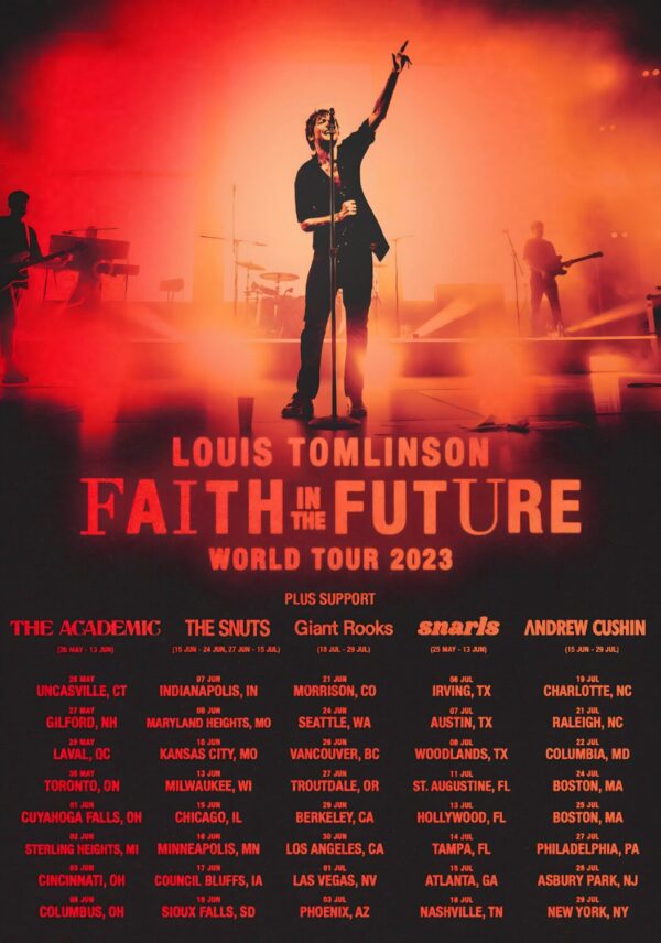 LOUIS TOMLINSON Faith in the Future 2023 North American Tour Poster Print