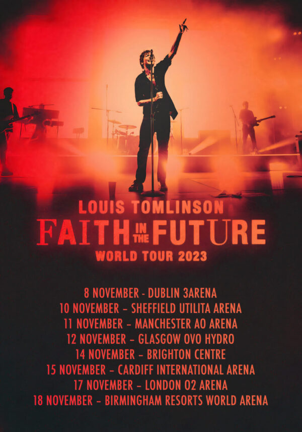 LOUIS TOMLINSON Faith in the Future 2023 UK Tour Poster Print