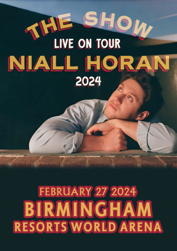 NIALL HORAN The Show Live on Tour 2024: BIRMINGHAM Resorts World Arena Poster Print