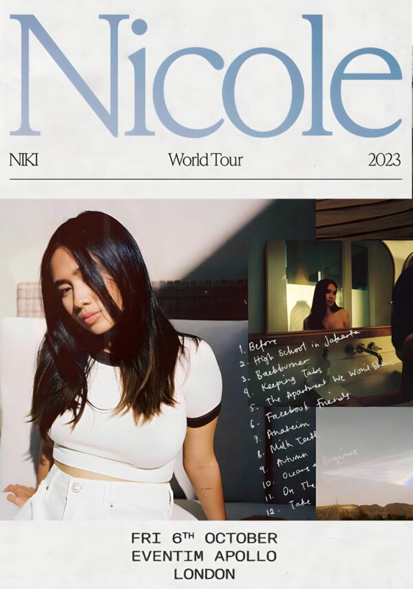 NICOLE Nike 2023 World Tour: LONDON Eventim Apollo - 6th October 2023 Poster Print