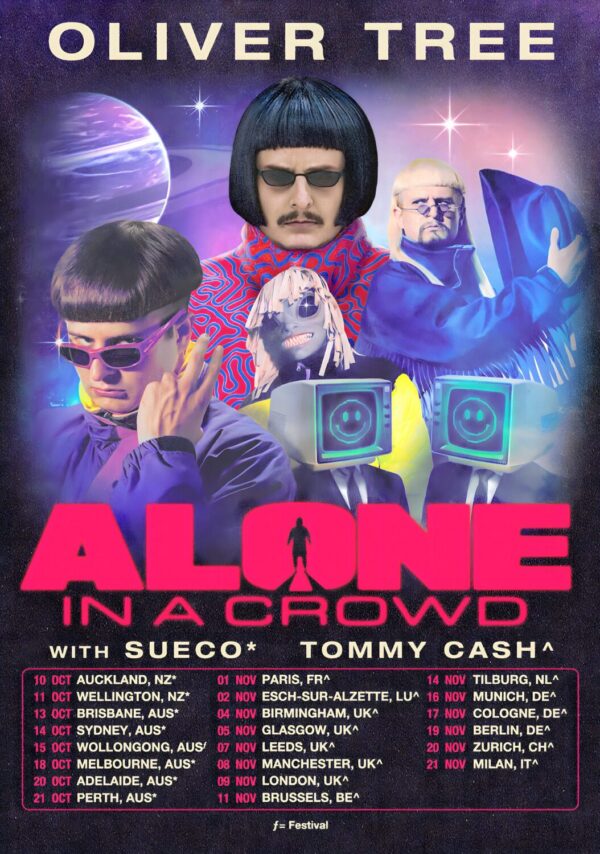 OLIVER TREE Alone In A Crowd 2023 World Tour Poster Print