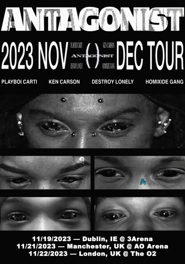 PLAYBOI CARTI Antagonist 2023 UK Tour Poster Print