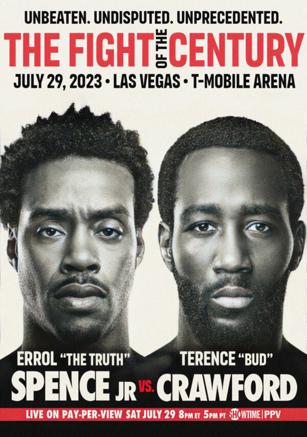 Errol Spence Jr vs. Terrance Crawford Boxing Fight 2023 Poster Print