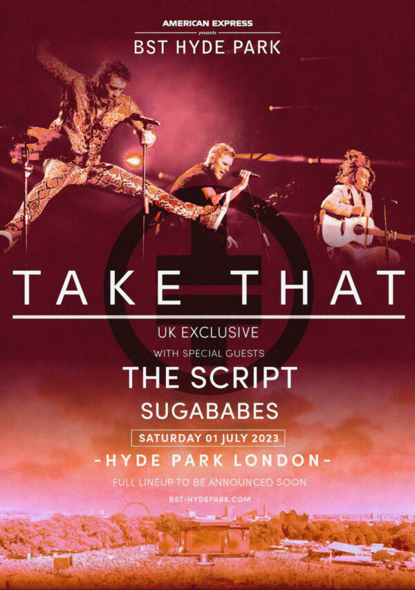 TAKE THAT 2023 Tour BST Hyde Park London Poster