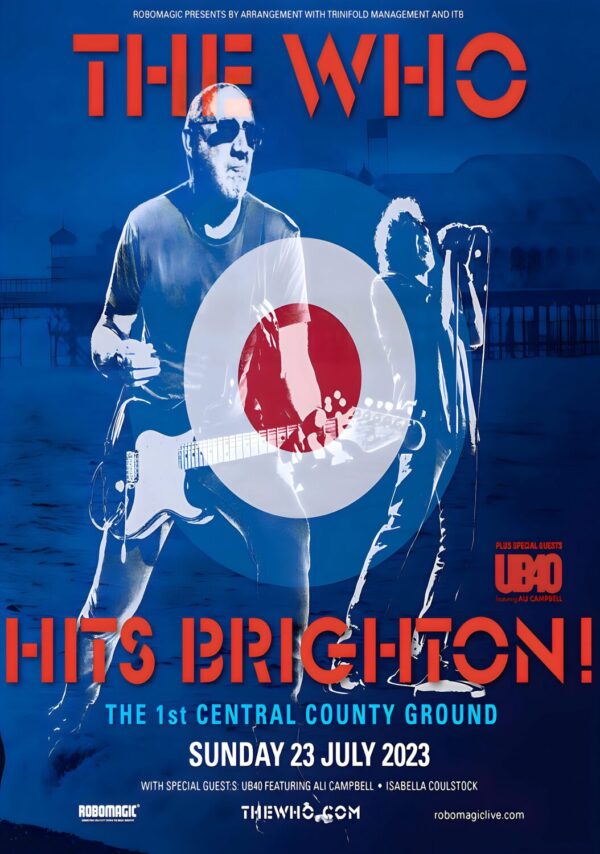 THE WHO Hits Brighton 2023! The 1st Central County Ground - 23 July 2023 Poster Print 