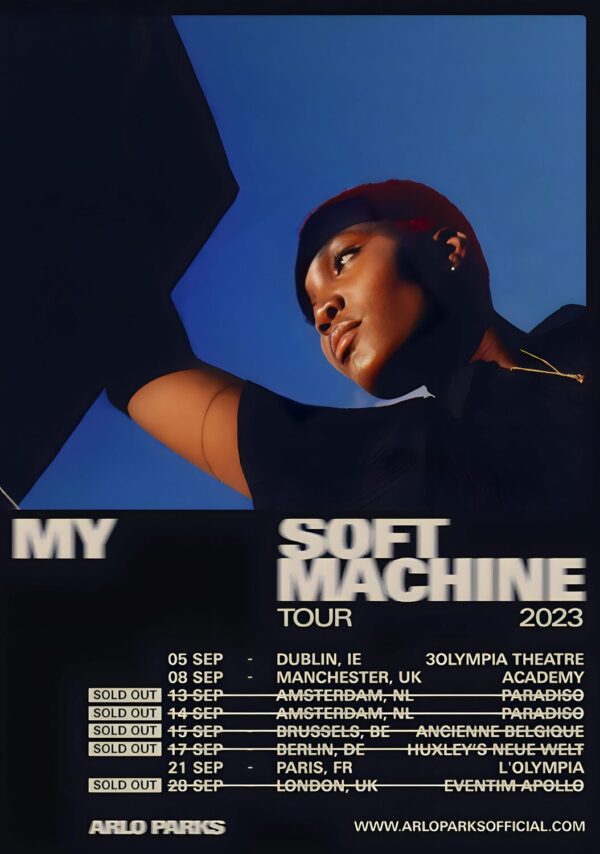 ARLO PARKS My Soft Machine 2023 UK & European Tour Poster Print