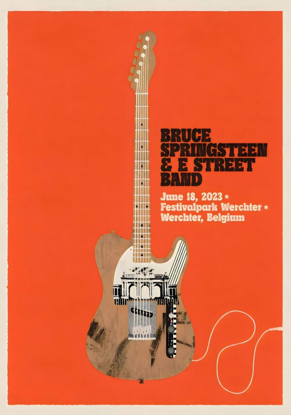 BRUCE SPRINGSTEEN & E Street Band 2023 World Tour: WERCHTER, Belgium - Festivalpark Werchter Poster Print