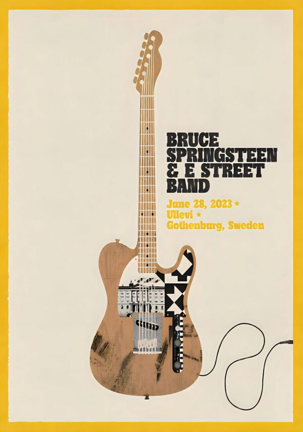 BRUCE SPRINGSTEEN & E Street Band 2023 World Tour: GOTHENBURG, Sweden - Ullevi - June 28 2023 Poster Print