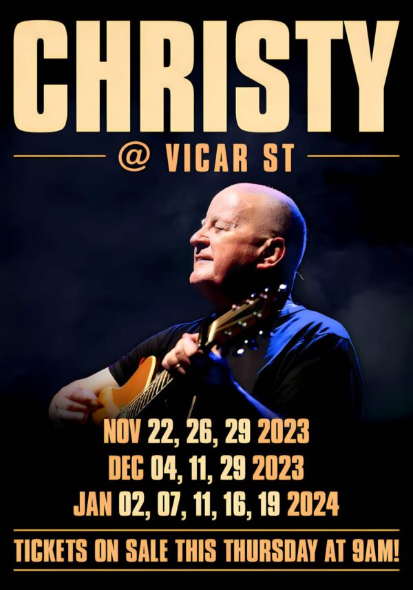 CHRISTY (Christopher Moore) In Concert Live 2024: Vicar Street, Dublin Poster Print
