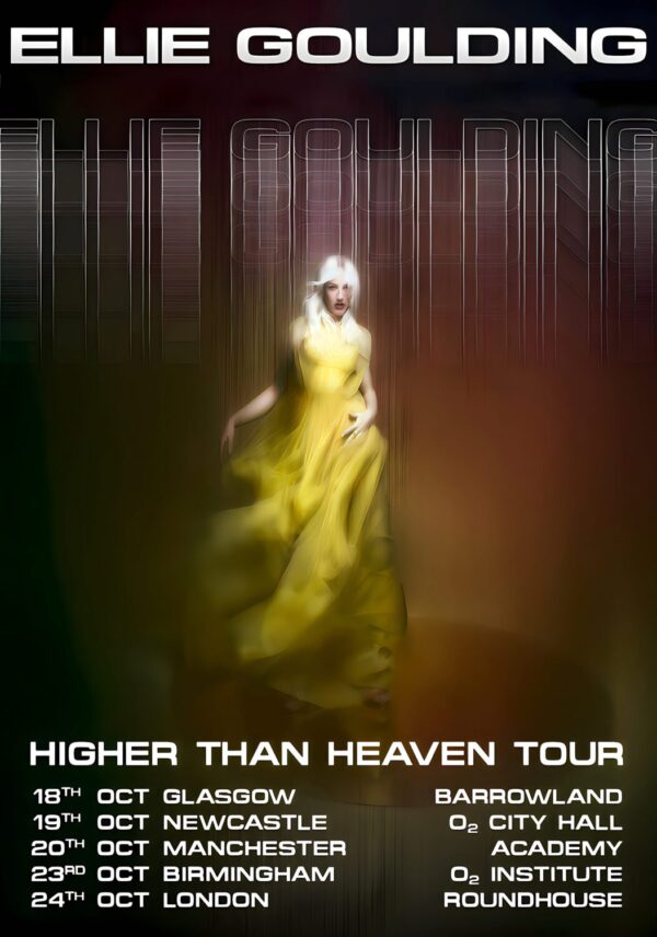 ELLIE GOULDING Higher Than Heaven 2023 Tour Poster Print