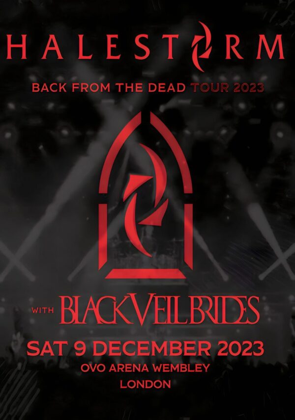 HALESTORM x BLACK VEIL BRIDES 2023 Tour: LONDON OVO Arena Wembley Poster Print