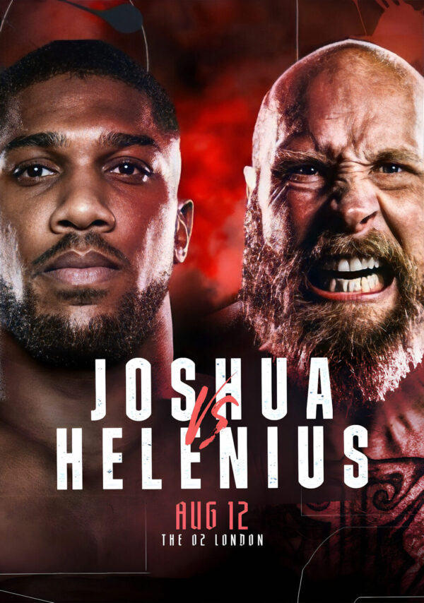 ANTHONY JOSHUA vs. ROBERT HELENIUS 2023 Boxing Fight Poster Print