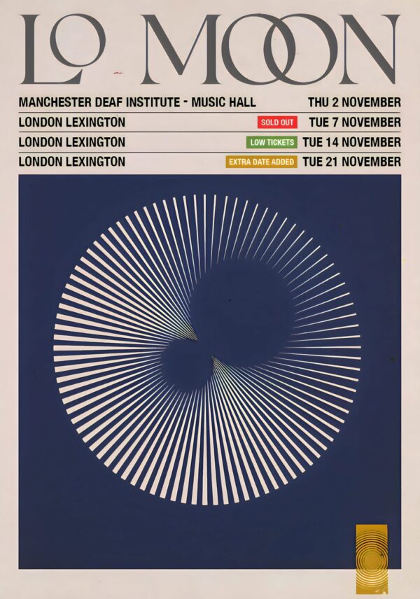 LO MOON A Modern Life 2023 UK Tour Poster Print